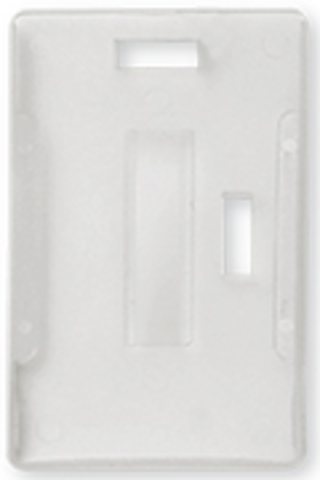 Clear Open Faced Multiple ID Card Holder (Pack of 100) — card holder view