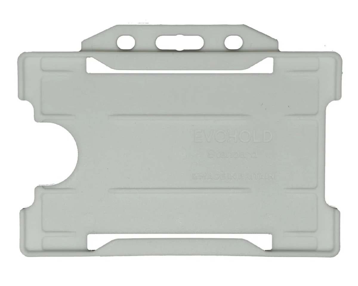 EvoHold White Single Sided Landscape ID Card Holders (Pack of 100) — additional product view 1