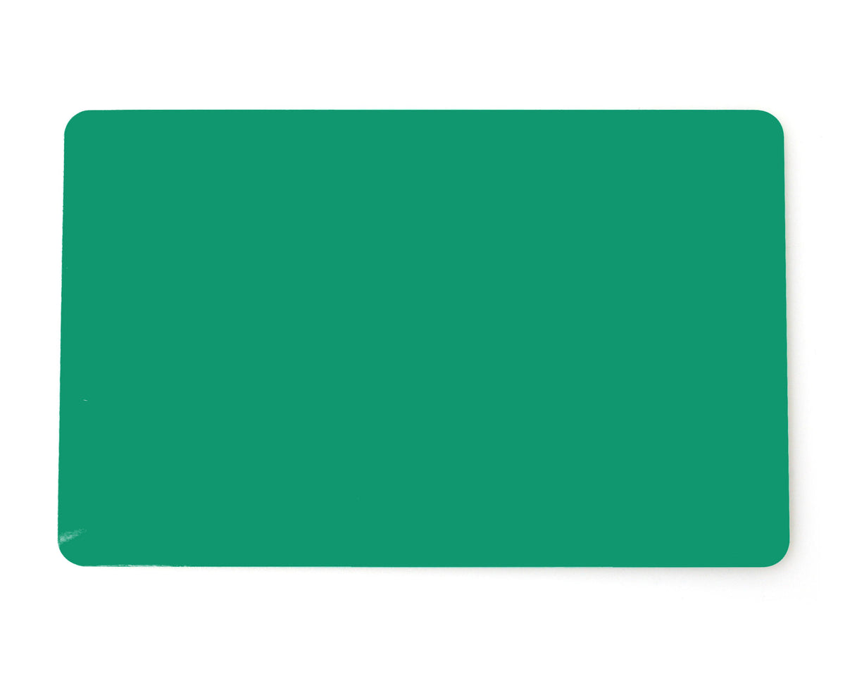 Green Plastic Cards 760 Micron - Pack of 100 — plastic cards (representative card or pack view)