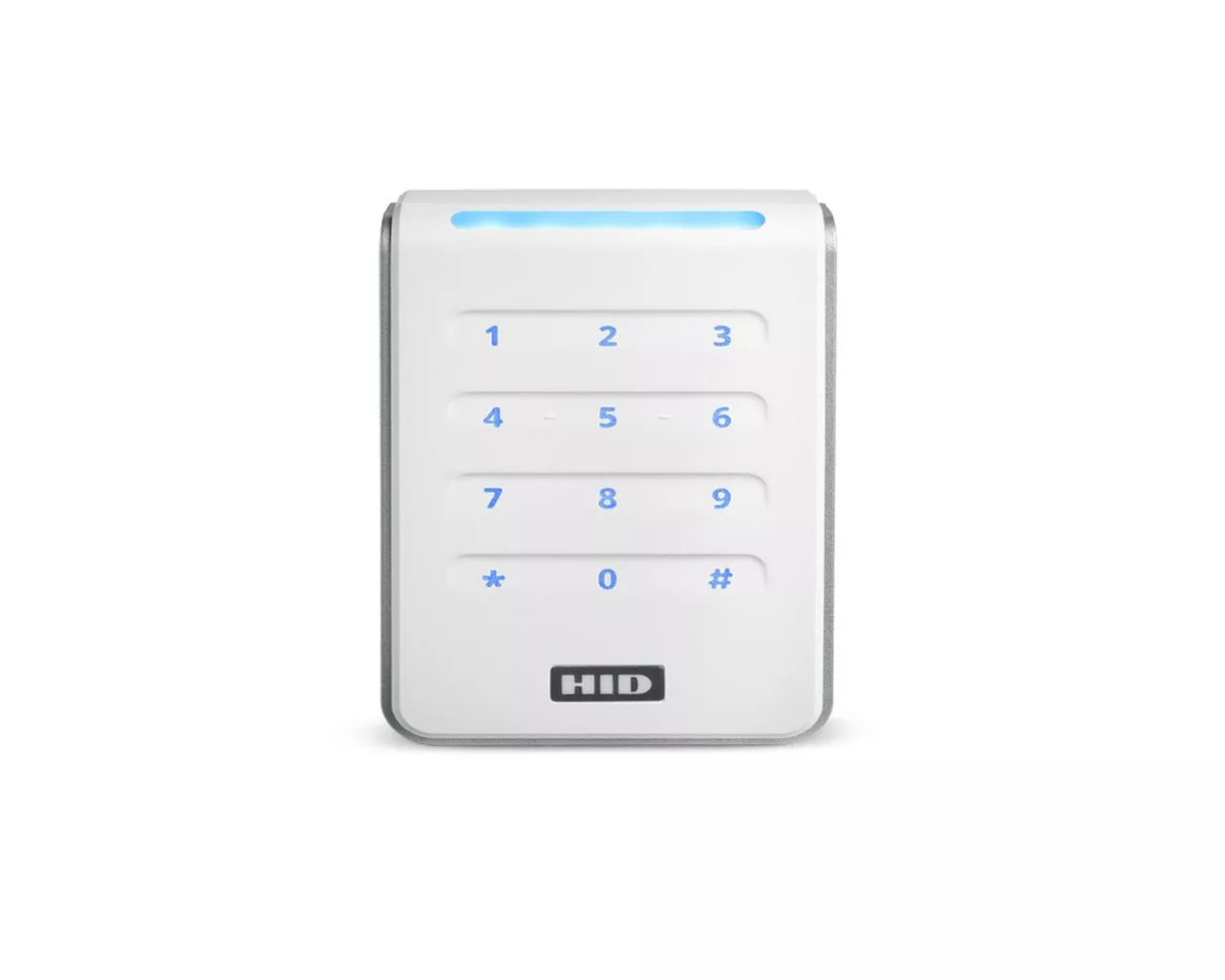 HID Signo 40 White Keypad Reader - Pigtail Connection — representative product image