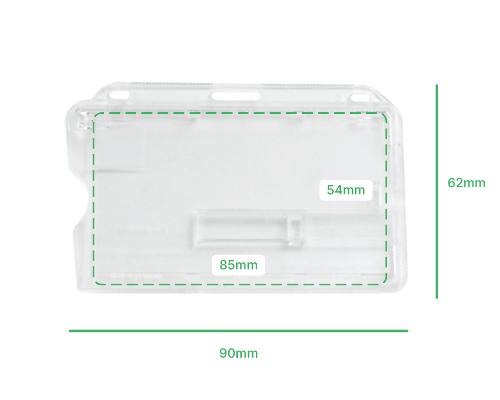 Landscape Enclosed Holders Single Slider Bar (Pack of 100) — dimensions 1