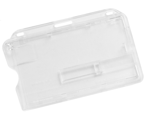 Landscape Enclosed Holders Single Slider Bar (Pack of 100) — card holder view