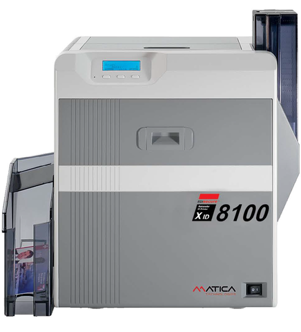 Matica XiD8100 Retransfer ID Card Printer — printer view