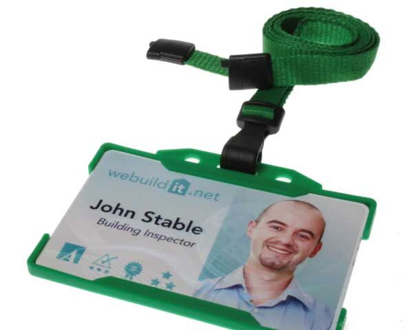 Recycled Plain Light Green Lanyards With Plastic J Clip (Pack of 100) — lanyard view