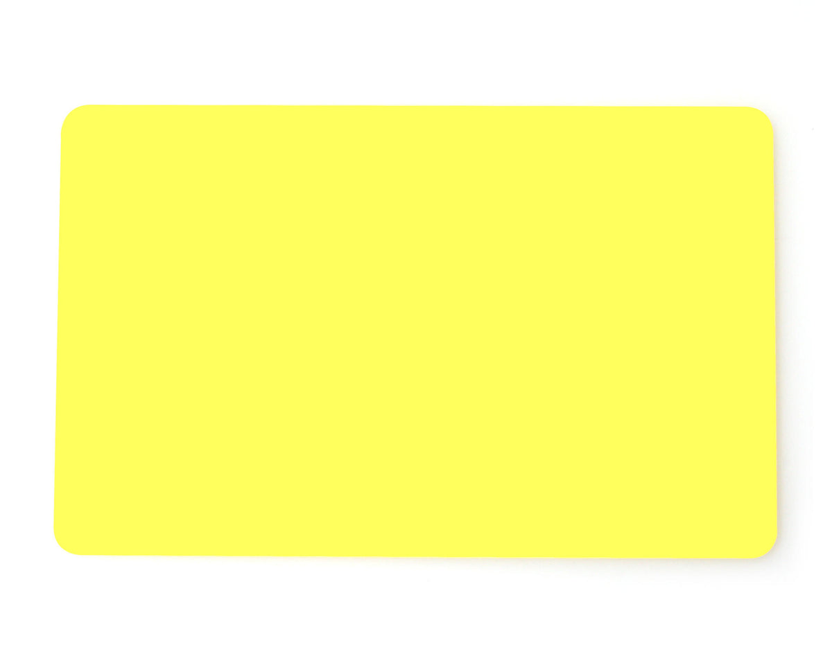 Yellow Coloured Cards 100 Pack — plastic cards (representative card or pack view)