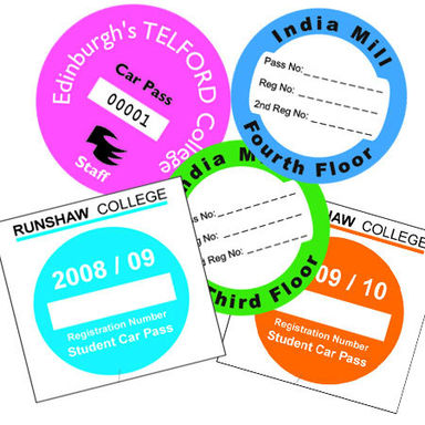 Self Cling Parking Permits