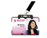 Black Dual Sided BioBadge Open Faced ID Card Holders - Landscape (Pack of 100) — usage example 5