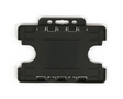 Black Dual Sided BioBadge Open Faced ID Card Holders - Landscape (Pack of 100) — card holder view