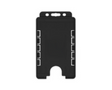 Black Dual Sided BioBadge Open Faced ID Card Holders - Portrait (Pack of 100) — card holder view