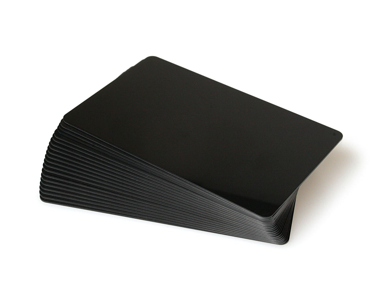 Black Plastic Cards 760 Micron (Pack of 100) — plastic cards (representative card or pack view)