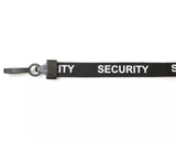 Black Security Lanyards with Plastic J Clip (Pack of 100) — lanyard view