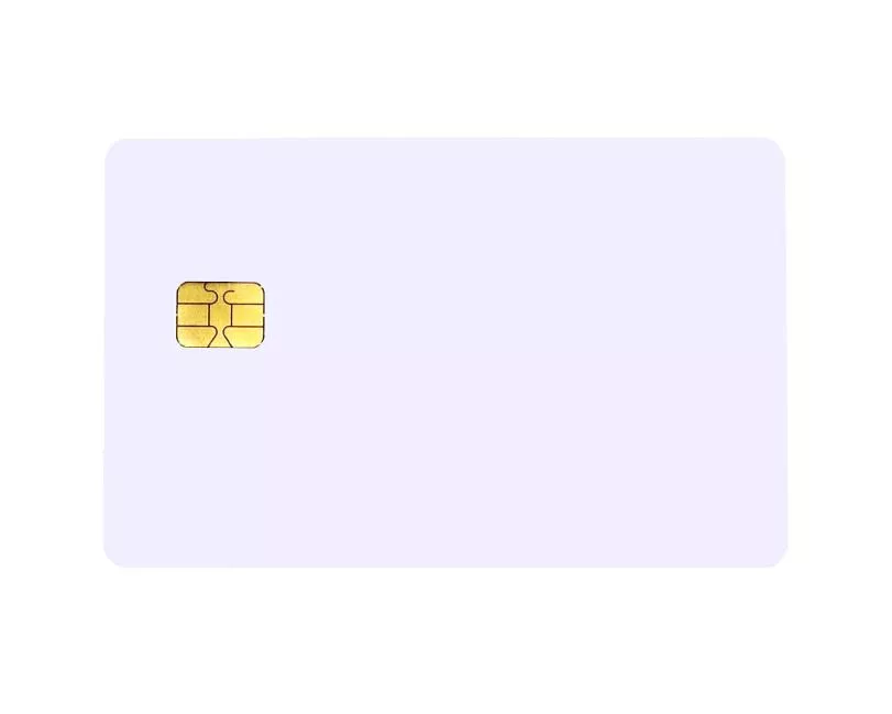 Blank White FM 5542 Contact Chip Cards (Pack of 100) — representative product view 1