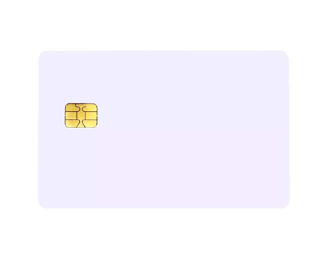 Blank White FM 5542 Contact Chip Cards (Pack of 100) — representative product view 1