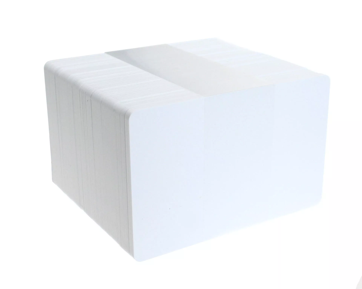 Blank White I-Code SLIX2 Plastic Cards (Pack of 100) — representative product view 1