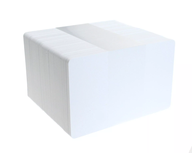 Blank White I-Code SLIX2 Plastic Cards (Pack of 100) — representative product view 1