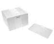 Blank White Slot Punched Plastic Cards Landscape (Pack of 100) — plastic cards (representative card or pack view)