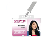 Clear Dual Sided BioBadge Open Faced ID Card Holders - Landscape (Pack of 100) — usage example 4