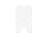 Clear Dual Sided BioBadge Open Faced ID Card Holders - Portrait (Pack of 100) — card holder view
