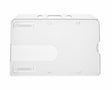 Clear Enclosed ID Card Holder with Thumb Slot - Landscape (Pack of 100) — card holder view