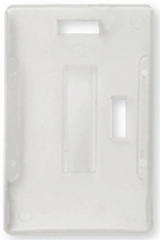Clear Open Faced Multiple ID Card Holder (Pack of 100) — card holder view