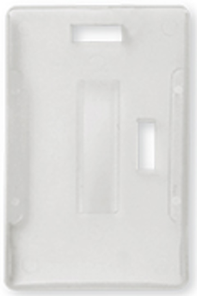 Clear Open Faced Multiple ID Card Holder (Pack of 100) — card holder view