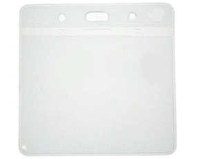 Clear Vinyl Visitor Card Holder - Landscape (Pack of 100) — card holder view