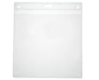 Clear Vinyl Visitor Pass Holders - Landscape (Pack of 100) — card holder view