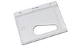 Crystal Enclosed Holder with Thumb-Slot - Landscape (Pack of 100) — card holder view