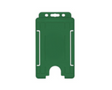 Dark Green Single Sided BioBadge Open Faced ID Card Holders - Portrait (Pack of 100) — card holder view