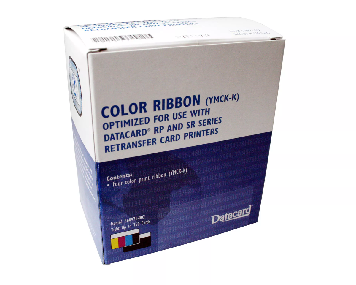 Datacard 568971-002 YMCK-K Colour Ribbon (750 Prints) — representative product image