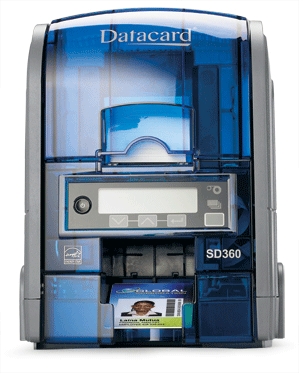 Datacard SD360 Dual-Sided ID Card Printer — printer view