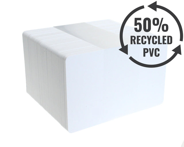 Dyestar Blank White Recycled PVC Cards (Pack of 100) — representative product view 1