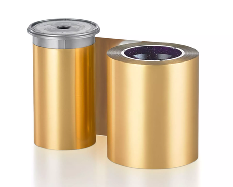 Entrust 525900-015 Gold Metallic Monochrome Ribbon (1500 Prints) — representative product image