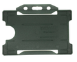 EvoHold Black Single Sided Landscape ID Card Holders (Pack of 100) — card holder view
