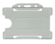 EvoHold Clear Single Sided Landscape ID Card Holders (Pack of 100) — card holder view
