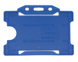EvoHold Navy Blue Single Sided Landscape ID Card Holders (Pack of 100) — card holder view