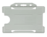 EvoHold White Single Sided Landscape ID Card Holders (Pack of 100) — card holder view