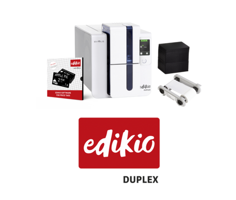 Evolis Edikio Duplex Price Tag Printer Bundle — bundle or printer view