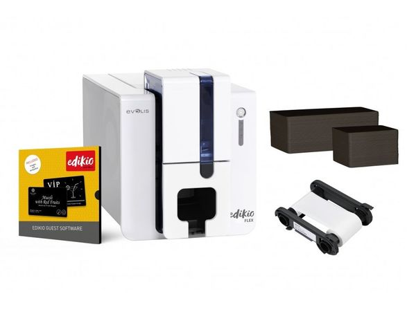 Evolis Edikio Guest Flex Printing Bundle — bundle or printer view