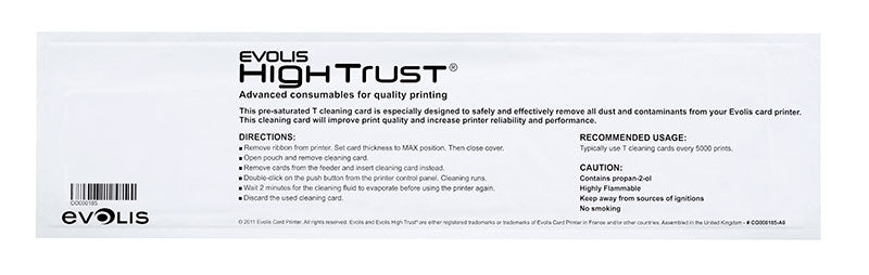 Evolis T' Card Cleaning Kit — cleaning supplies (representative pack or component view)