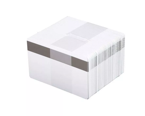 Fotodek Blank White Plastic Cards with 2750oe Hi-Co Magnetic Stripe (Pack of 100) — representative product view 1