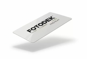 Fotodek Premium Blank White Plastic Cards 250 micron (Pack of 100) — plastic cards (representative card or pack view)