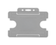 Grey Single Sided BioBadge Open Faced ID Card Holders - Landscape (Pack of 100) — card holder view