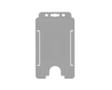 Grey Single-Sided BioBadge Open Faced ID Card Holders - Portrait (Pack of 100) — card holder view