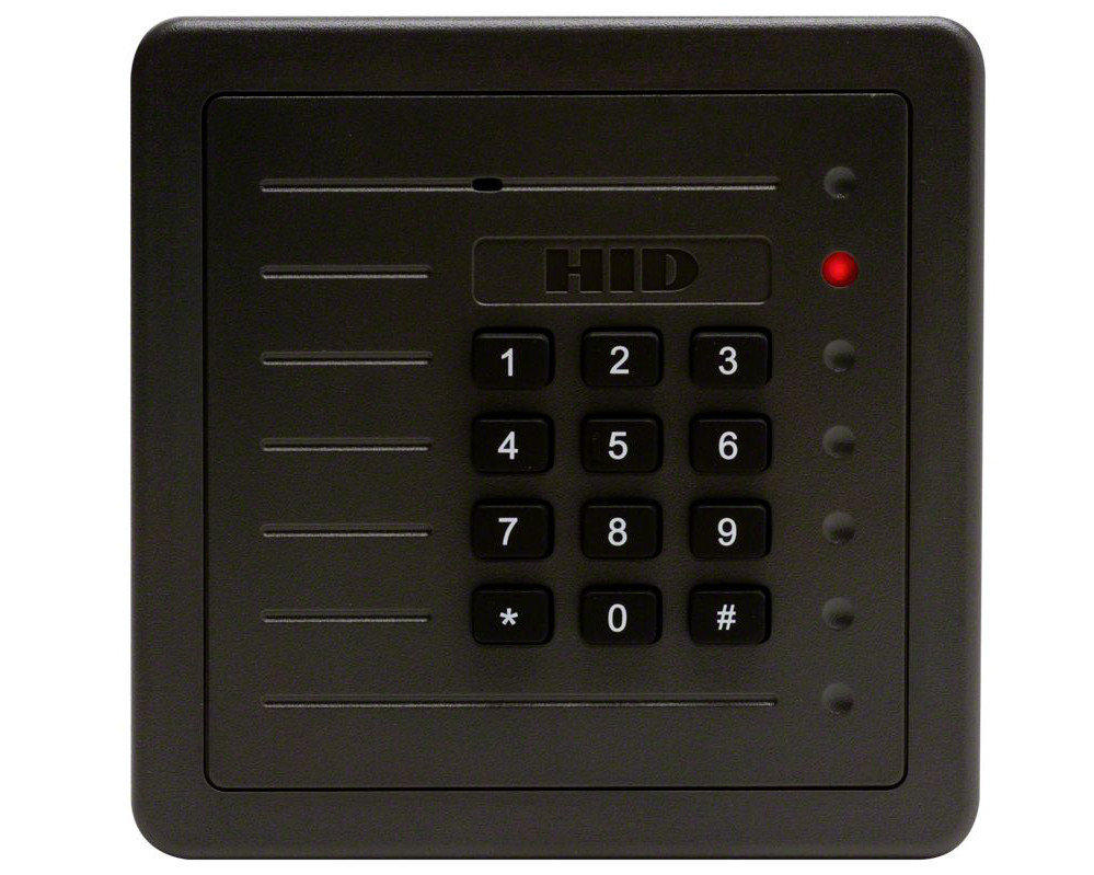 HID 5355AGK00 ProxPro Card Reader With Keypad — view 1