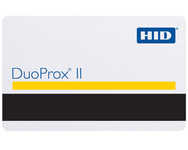 HID II RF Duo Proximity Cards with Magnetic Stripe 1336 - (Pack Of 100) — plastic cards (representative card or pack view)