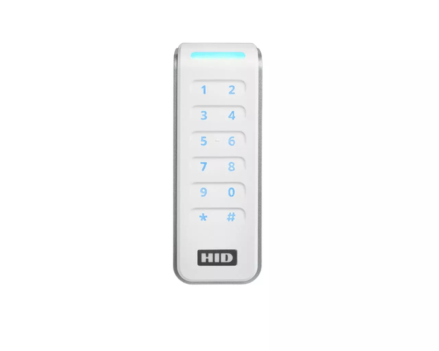 HID Signo 20 White Keypad Reader - Terminal Connection — representative product image