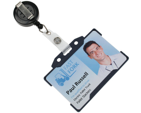ID Badge Reels With Strap Clip (Pack of 50) — view 2