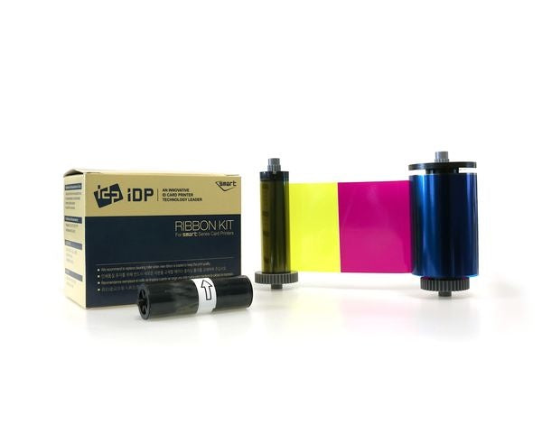 IDP Smart 653362 YMCFKO colour Ribbon (200 Prints) - representative image