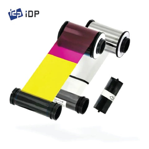 IDP Smart 653547 YMCK ribbon and retransfer film set (500 Prints)